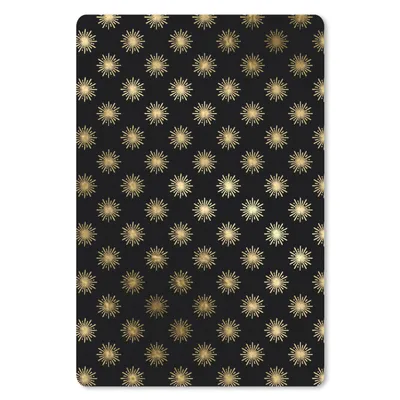 Produktbild von MuchoWow® Mauspad Mousepad Muster - Sterne - Gold 18x27 cm - Mousepads - Maus Mat - Pad - Mausunterlage