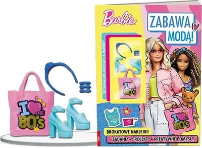 Produktbild von Barbie Kreativ-Set: Modische Accessoires, Glitzersticker, Kleidung & Herausforderungen