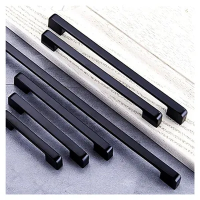 Produktbild von Möbelknopf Möbelgriff Schrankgriff Schubladengriff Küchengriffe Schwarz (128 mm)