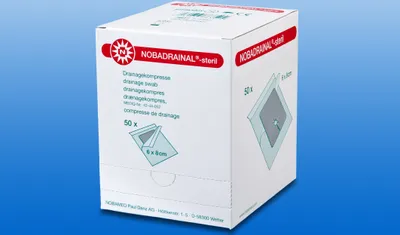 Produktbild von NOBA Nobadrainal® Drainagekompresse steril 6 cm x 8 cm 50 Stück