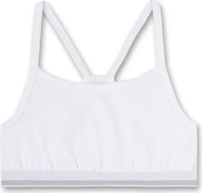 Produktbild von Sanetta Mädchen-Bustier weiß Racerback Webbund | Bustier für Mädchen