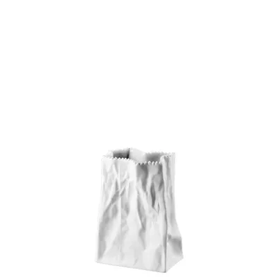 Produktbild von Rosenthal Do not litter Tütenvase weiss matt 14 cm