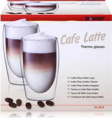 Produktbild von SCANPART Lattemacchiato Thermoglas 2x35cl - Doppelwandige Gläser