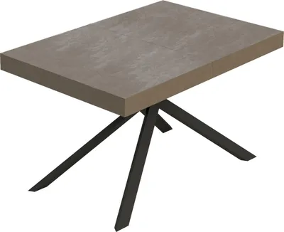 Immagine prodotto di Tavolo allungabile 140/224x80cm Niket tortora gambe antracite