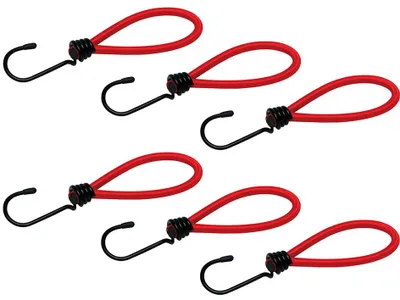 Image de Sangles de fixation pour bagages IWH, longueur : 100 mm, rouges, lot de 6