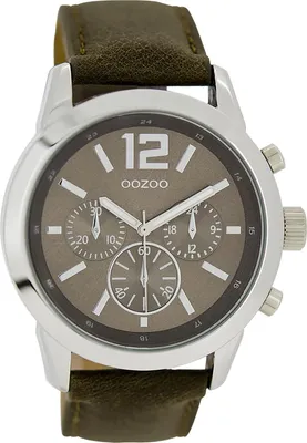 Produktbild von Oozoo Armbanduhr braun Leder Timepieces Damen Analog-Quarzuhr UOC6181A