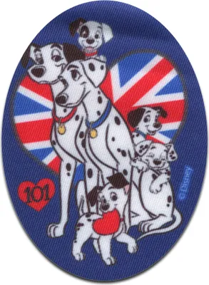Obrázok produktu pre Disney © 101 Dalmatiner Gruppe Uk - Záplata, nažehľovacia, nažehľovacia záplata, nášivka, záplaty, nažehľovacia, veľkosť: 11 x 8 cm