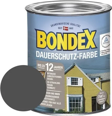 Produktbild von BONDEX Holzfarbe-Dauerschutzfarbe RAL 7016 anthrazit 750 ml