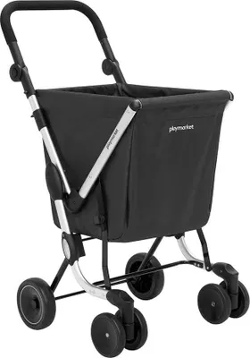 Produktbild von Playmarket We Go Basic Einkaufswagen, 50 Liter, Polyester, Anthrazit, 97 cm
