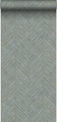 Produktbild von Sanders & Sanders Tapete Fischgrätmuster Graublau 53 cm x 10 m