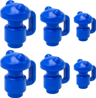 Produktbild von AWM Trampolin Endkappen (Frosch) Schutzkappen 28 mm - Innenliegend - Sicherheitsnetz Kappen Abschlusskappen (Blau - 6x)