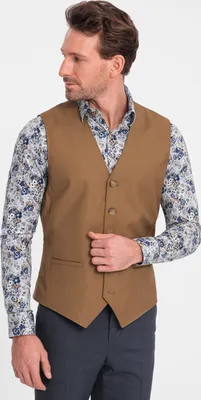 Produktbild von Ombre Clothing Formelle Herrenweste Yingwyn karamell L