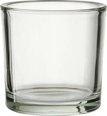 Produktbild von Teelichthalter Kerzenglas HEAVY H. 12cm D. 12,5cm klar konisch Rudolph Keramik