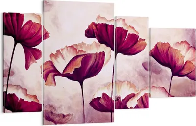 Produktbild von Bild auf Leinwand - Leinwandbild - Mohn Blume Wiese - 120x70cm - Wand Bild - Wanddeko - Wandbilder - Leinwanddruck - Bilder - Kunstdruck - Wanddekoration - Leinwand bilder - Wandkunst - DL120x70-3934