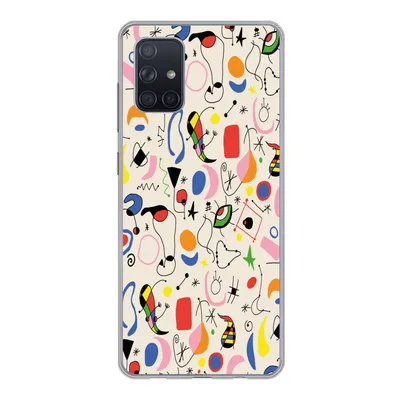 Produktbild von MuchoWow® Handyhülle Schutzhülle Hülle für Samsung Galaxy A51 5G Muster - Abstrakt - Kunst Silikon Softcase Handy Hülle - Abbildung