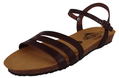 Produktbild von Plakton Damen Komfort Sandalen Fran Alou 405080 405080 Vaqueta Braun