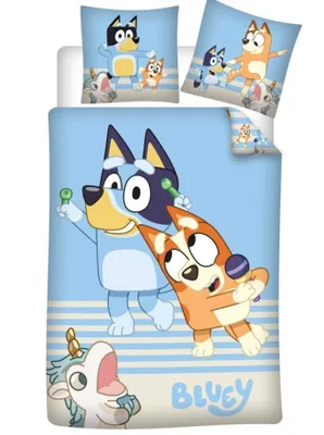 Produktbild von BLUEY Wende Bettwäsche Set 2tlg 135 x 200 cm 100% Baumwolle