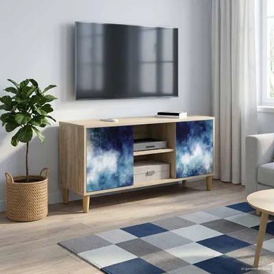 Immagine prodotto di Maison Exclusive - Mobile TV RAALTE, 102 x 33 x 50 cm, impiallacciato in legno effetto noce