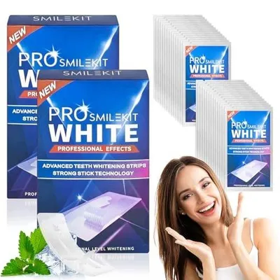 Zdjęcie produktu dla Paski do wybielania zębów profesjonalne bez nadtlenku 56 sztuk