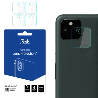 Produktbild von 3mk Hybridglas Lens Protection für Google Pixel 5A 5G Kamera Objektiv Kameralinse 0,16mm 6H (4 Stück)