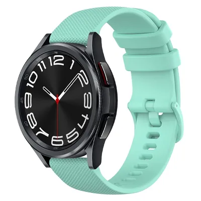 Produktbild von Silikon Armband 20mm Uhrenarmband, Farbe:Türkis