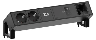 Produktbild von Bachmann Desk2 2Xcee7/3 1Xusb C/C 100W, 1Xcm 1,0M Ral9005
