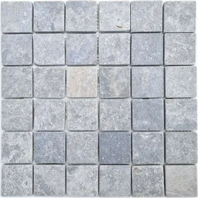 Produktbild von Mosaikfliese Marmor Mosaik THUMBNAIL light grau Küche Wand Badezimmer Duschtasse MOS40-T48LG_f