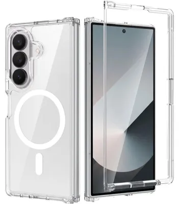 Produktbild von Handyhülle für Galaxy Z Fold8 Ultra, Tech-Protect FlexAir Hybrid mit MagSafe, Transparent-Weiß