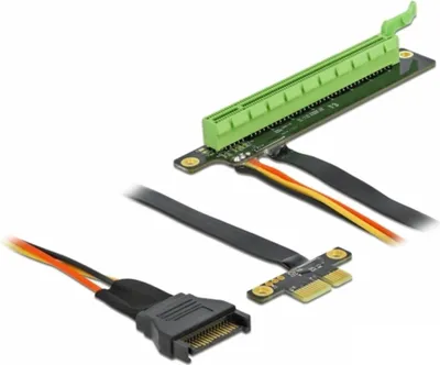 Image de Delock PCI Express x1 to x16 with flexible cable - Riser Card (85762)