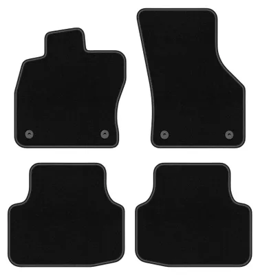 Image de Tapis de sol en moquette pour Audi A3 8Y IV 2020- (berline/liftback/break) – jeu 4 pièces, noirs, sur mesure – Wielganizator BASIC
