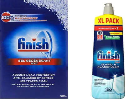 Immagine prodotto di per lavastoviglie Finish 4 kg + Brillantante Finish Regular 800 ml