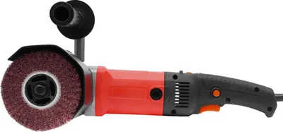 Produktbild von Elektrische Bürstenschleifmaschine - Holz- und Metallpolierer - 1580W - 220V - 100–3000 U/min - 6 Gänge - 19 mm Welle - Rot