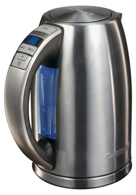Obrázok produktu pre Akumulátorová kanvica Cuisinart CPK17E, telo z nehrdzavejúcej ocele, kapacita 1,7 náplne, príkon 2300 W, 360? Základňa, akustický signál, ochrana proti varu nasucho, vápenný filter, funkcia udržiavania teploty, automatické vypnutie