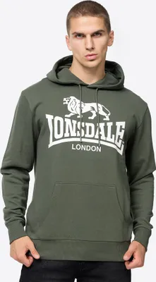 Immagine prodotto di Felpa con cappuccio da uomo regular fit SHERBORNE Verde/Bianco L Lonsdale