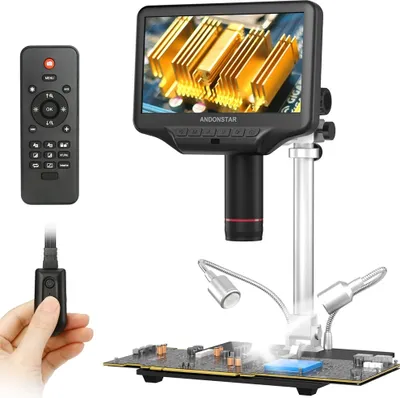 Image de Microscope numérique, grossissement 500x, écran HD 7 pouces , AD407 Pro
