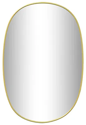 Zdjęcie produktu dla vidaXL Lustro ścienne złote 60x40 cm