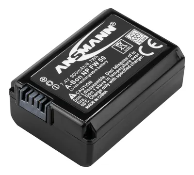 Produktbild von ANSMANN Kamera Akku NP FW50 Li-Ion 7,4V 900mAh, für Sony, Alpha, NEX, DSC uvm.