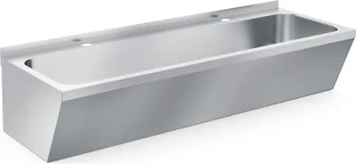 Produktbild von CHEFGASTRO Edelstahl Waschbecken Doppelt 1200X425X165mm BxTxH 1200x425x165mm