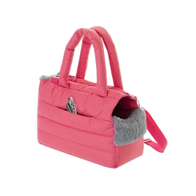 Image de Sac de transport pour animaux de compagnie "Fluffy Ride" - 40x20x30 cm - transport stylé pour chiens et chats, sac à bandoulière et sac à main | PillowPrim