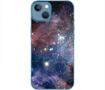 Produktbild von König Design Hülle kompatibel mit Apple iPhone 14 Kunststoff Soft Handyhülle - Handy Case Universum