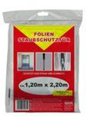 Immagine prodotto di JUFOL Folien-Staubschutztür 2,20x1,20 m LDPE transparent Reißverschluss I-Form