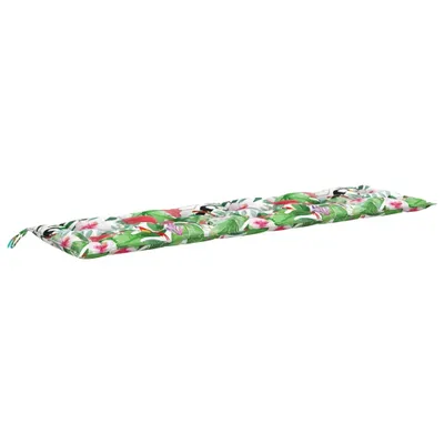 Image de Coussin de banc de jardin multicolore 200x50x7 cm tissu
