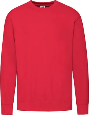 Produktbild von Fruit of the Loom 62-156-0 | Herren New Lightweight Set-In Sweat / Belcoro® Garn - Farbe: Red - Größe: XL