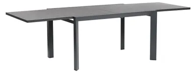 Produktbild von Ausziehbarer Gartentisch aus grauem Aluminium für 6–10 Personen