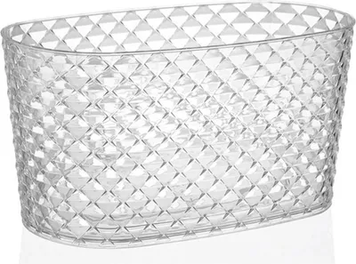 Immagine prodotto di 2 vasi trasparenti per orchidee con sistema di auto-irrigazione, 30x17 cm, 70% materiale riciclato