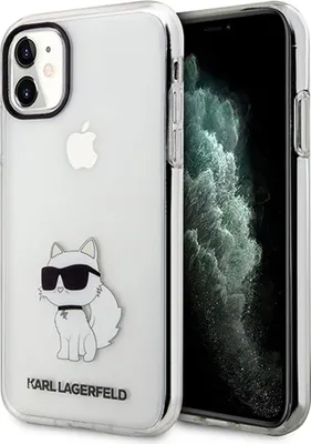 Produktbild von Karl Lagerfeld Ikonik Choupette Hülle für Iphone 11 / Xr - Transparent