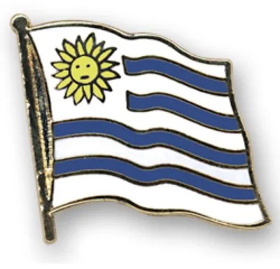 Produktbild von Flaggen-Pin vergoldet Uruguay