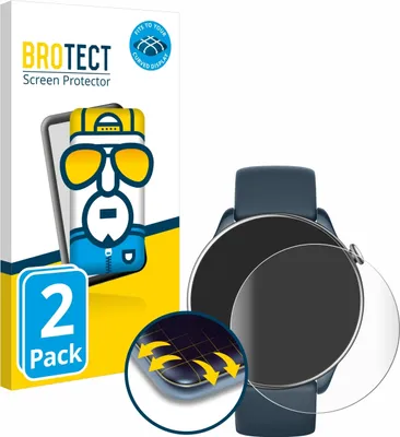 Produktbild von 2x BROTECT Fullscreen Schutzfolie für Huami Amazfit GTR Mini Displayschutz Folie Fullcover Klar Transparent