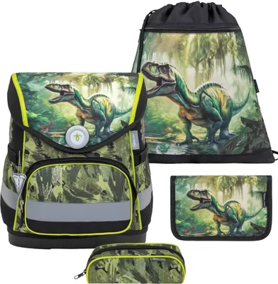 Produktbild von Belmil Compact Schulranzen Set 4-teilig mit Brustgurt - Lost World