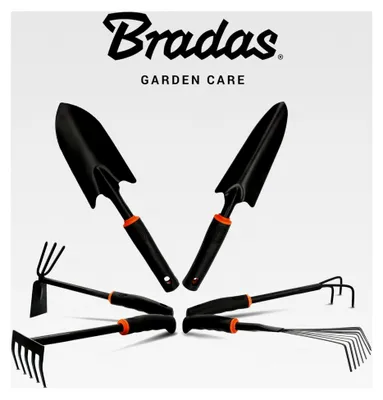 Produktbild von BRADAS® Gartenwerkzeug Set 6-teiliges Gartengeräte-Set aus Stahl